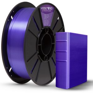 Filamento PLA Silk Lilás Voolt3D - 1kg