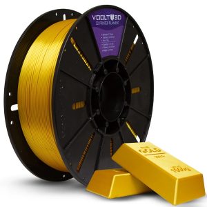 Filamento PLA Silk Dourado Voolt3D - 1kg